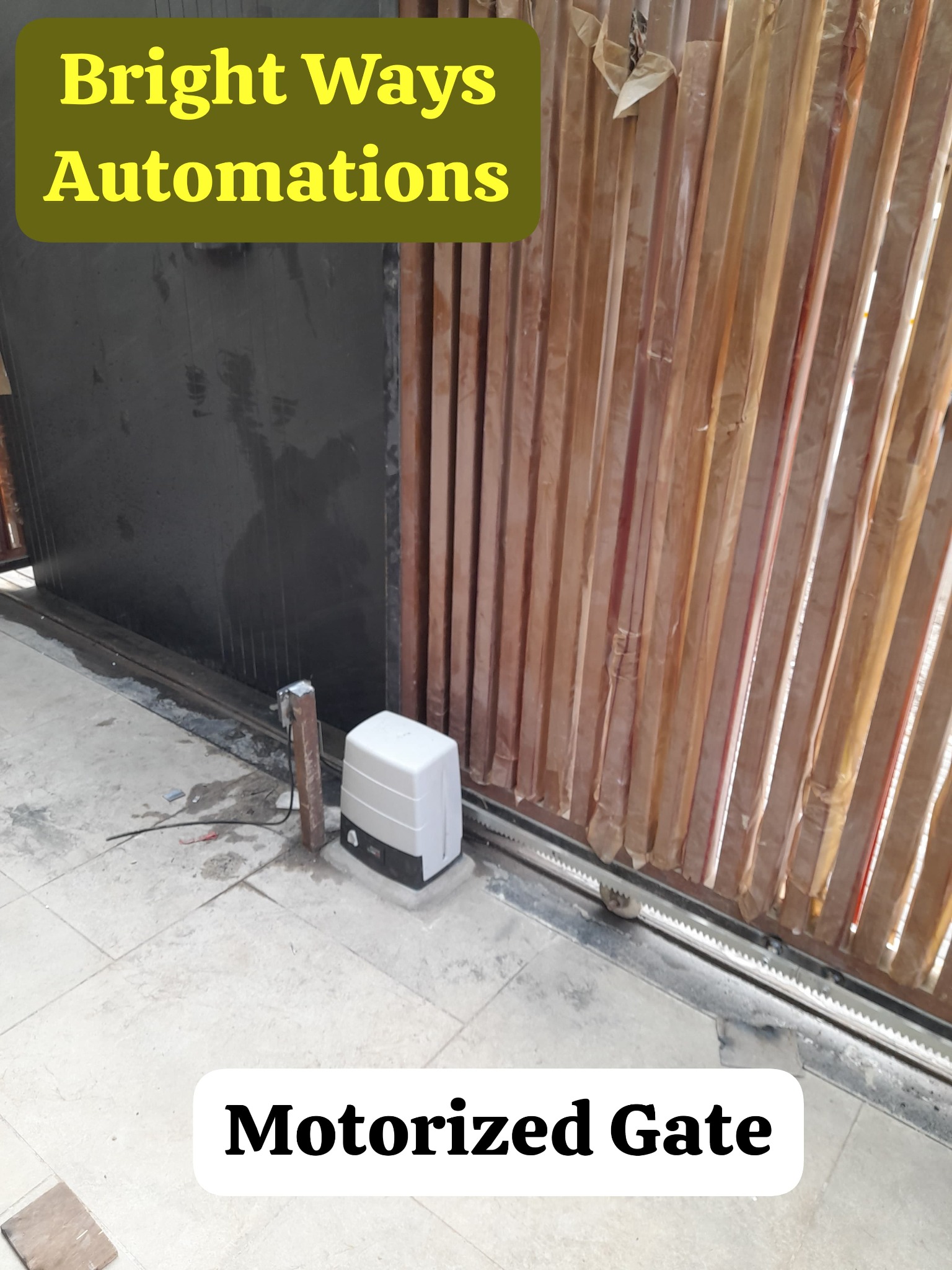 Motorized sliding gate