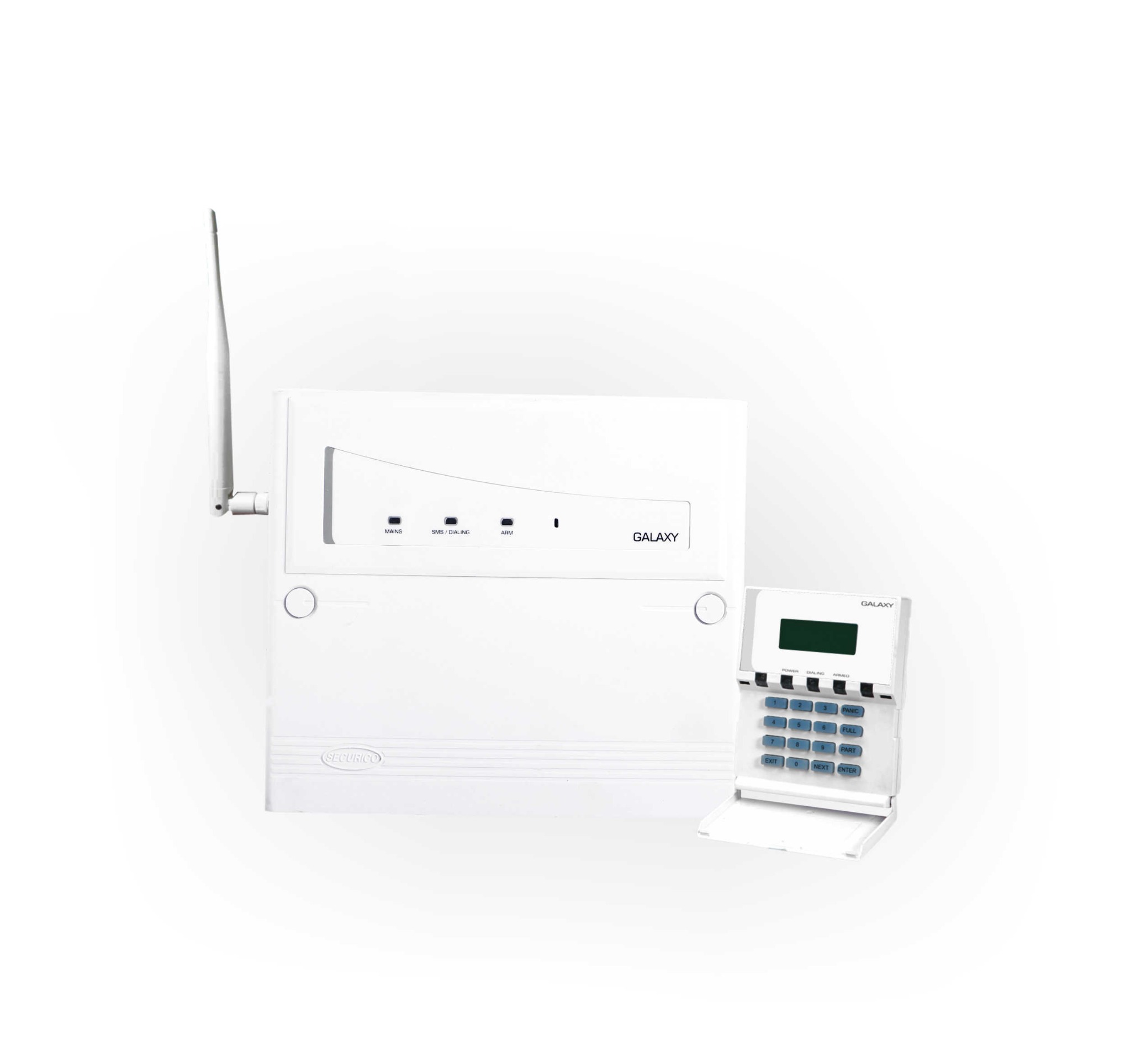 Hybrid wired and wireless intruder alarm control panel