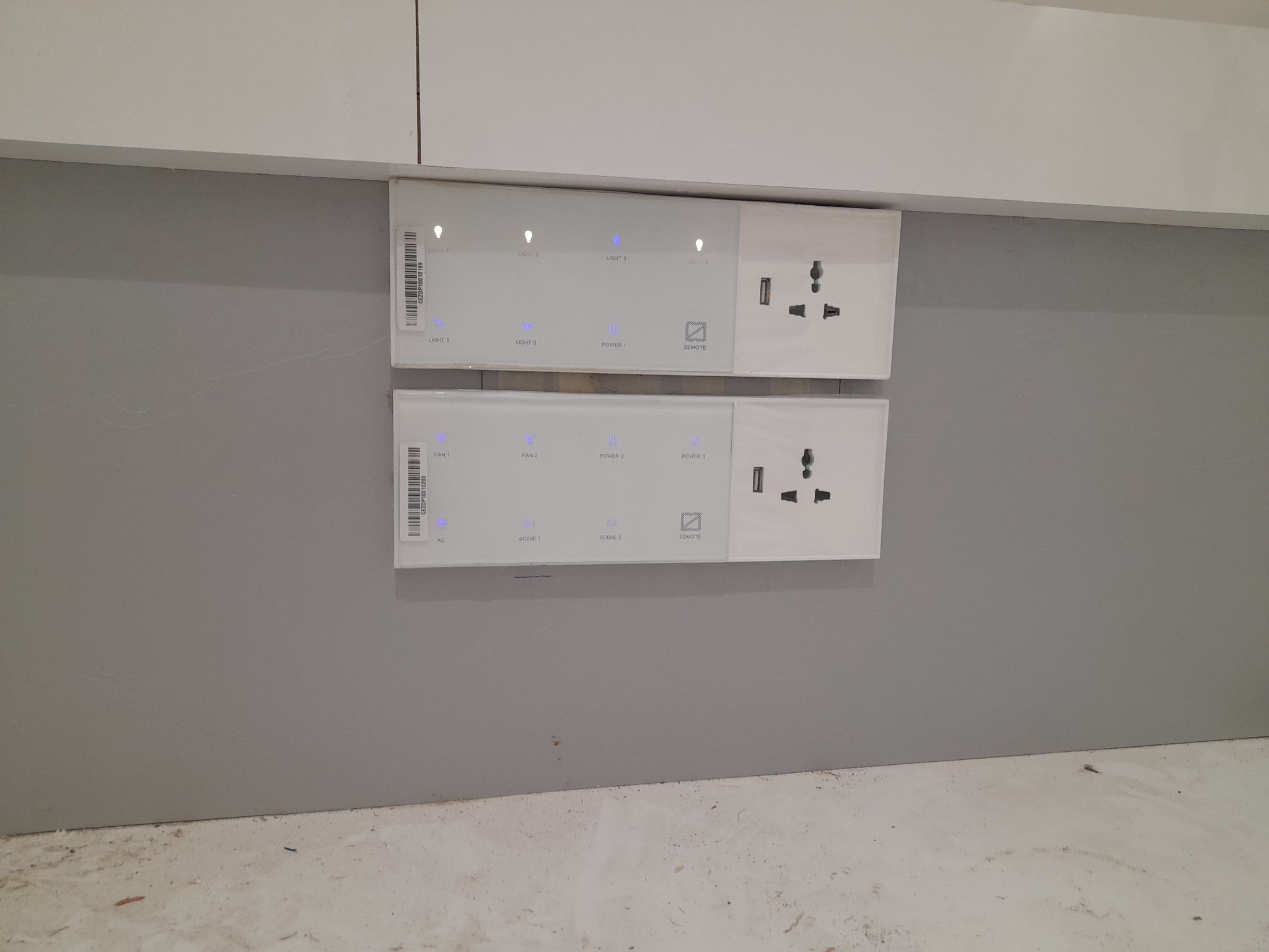 Smart touch panels installed at a doctor clinic