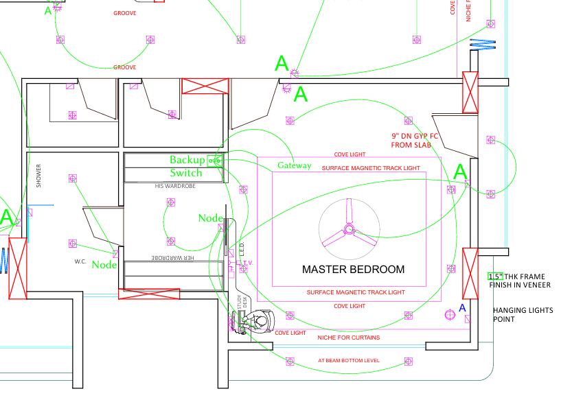 Bright Ways automation wiring layout support drawing